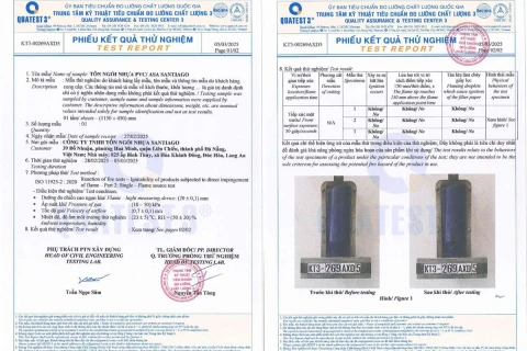 Tôn Ngói Nhựa Santiago Đã Được Thử Nghiệm Những Gì