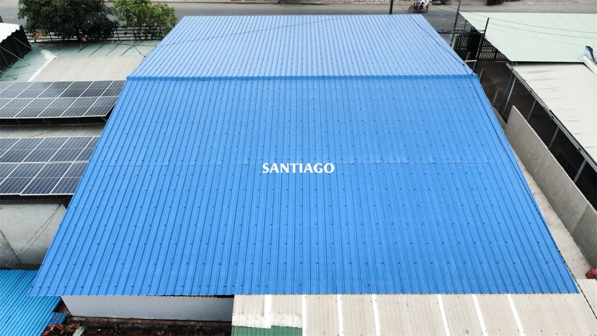 Công trình nhà xưởng Tôn nhựa PVC