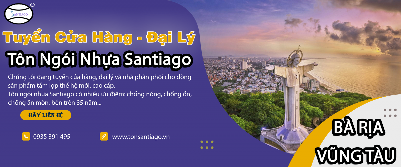 cửa hàng đại lý tôn ngói nhựa bà rịa vũng tàu