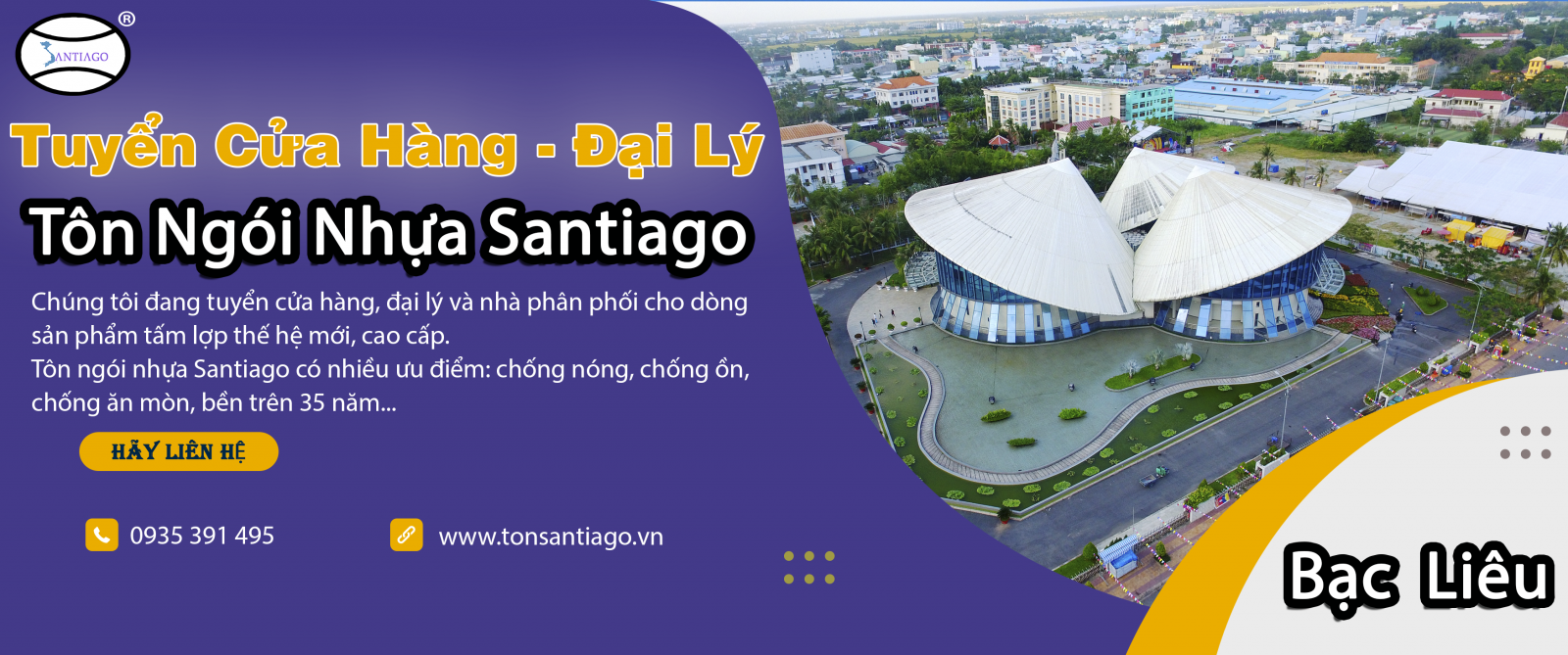 cửa hàng đại lý tôn ngói nhựa bạc liêu