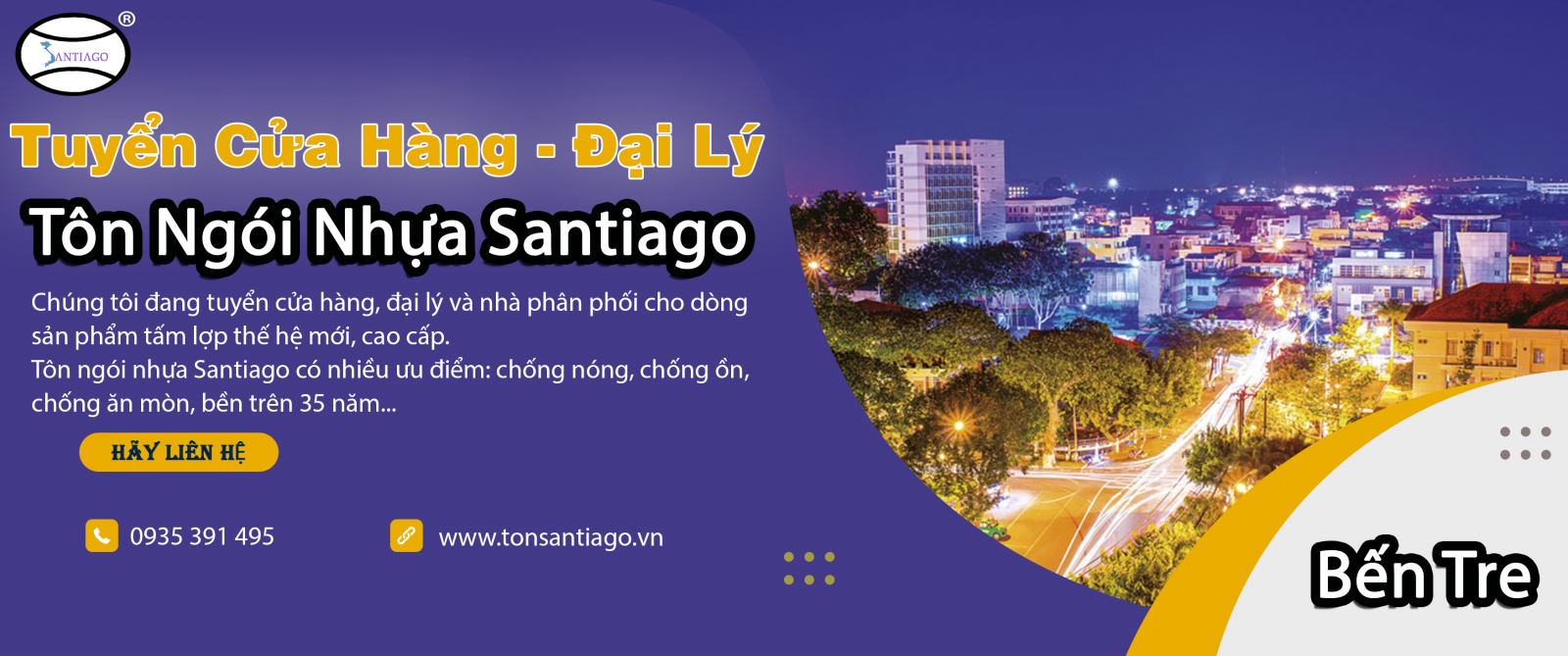 cửa hàng đại lý tôn ngói nhựa bến tre