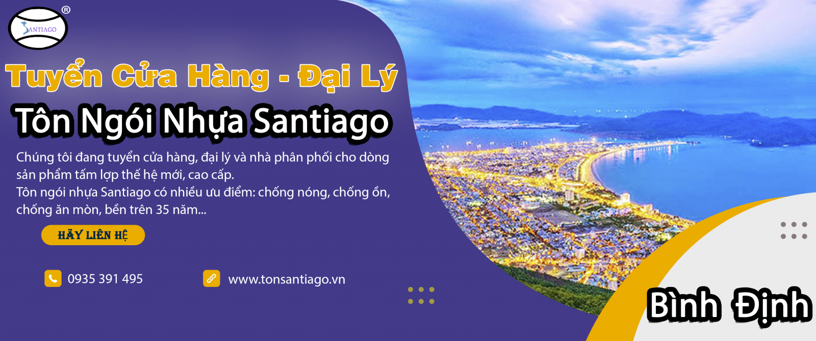cửa hàng đại lý tôn ngói nhựa bình định