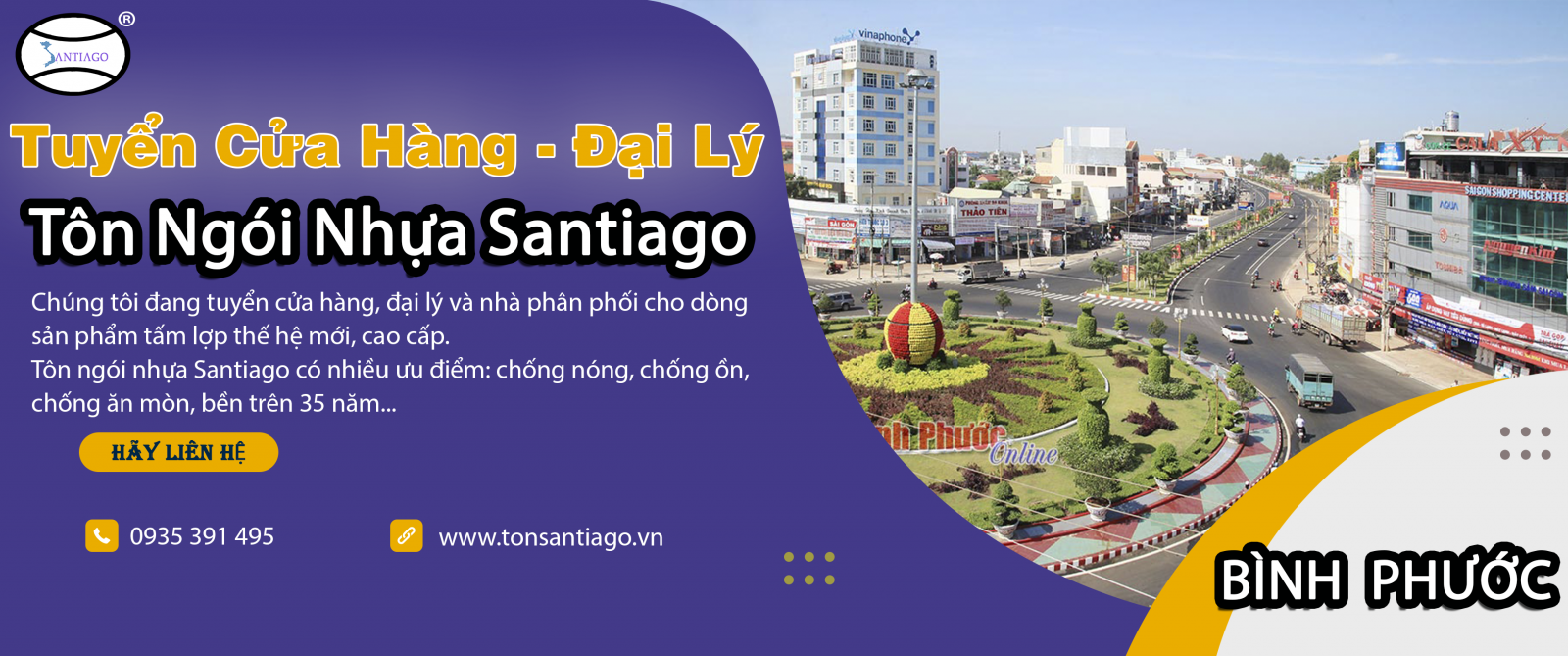 cửa hàng đại lý tôn ngói nhựa bình phước