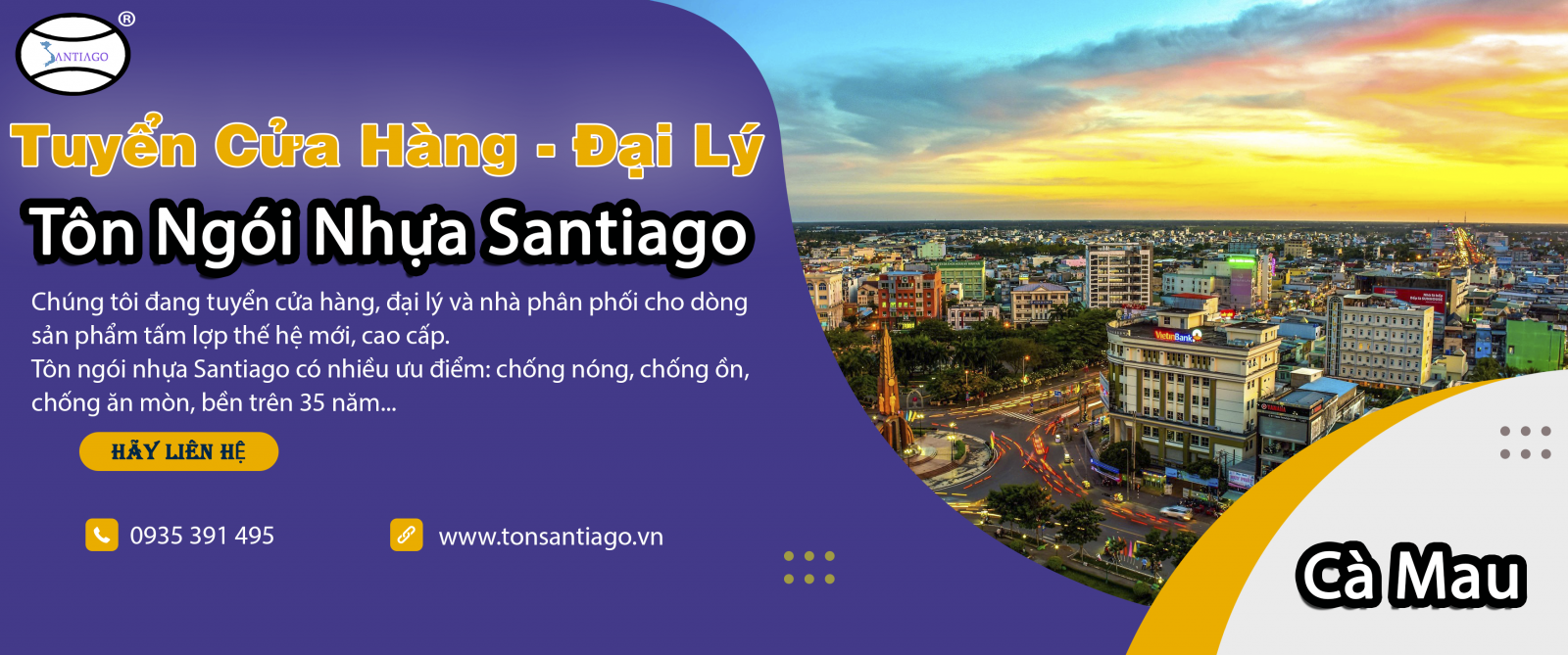 cửa hàng đại lý tôn ngói nhựa cà mau