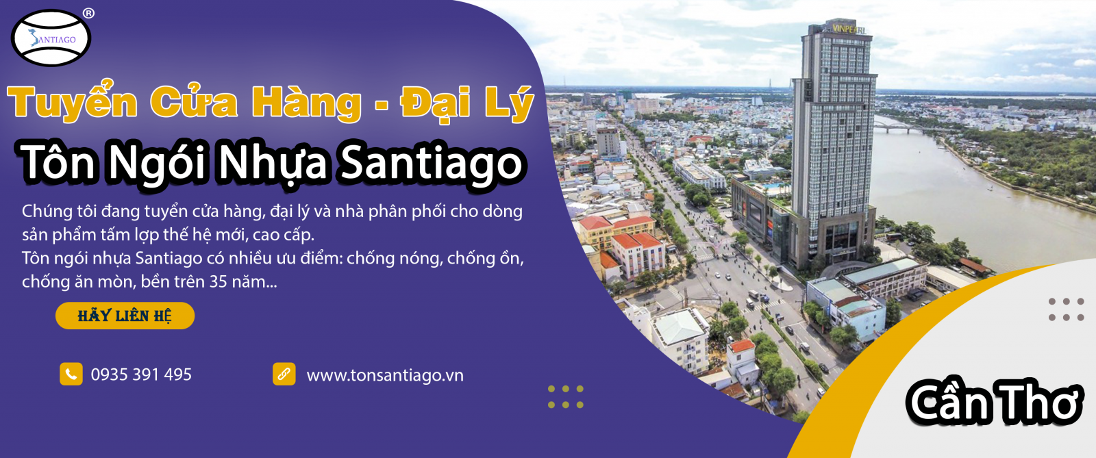 cửa hàng đại lý tôn ngói nhựa cần thơ
