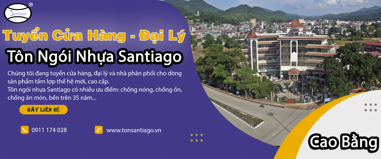 cửa hàng đại lý tôn ngói nhựa cao bằng