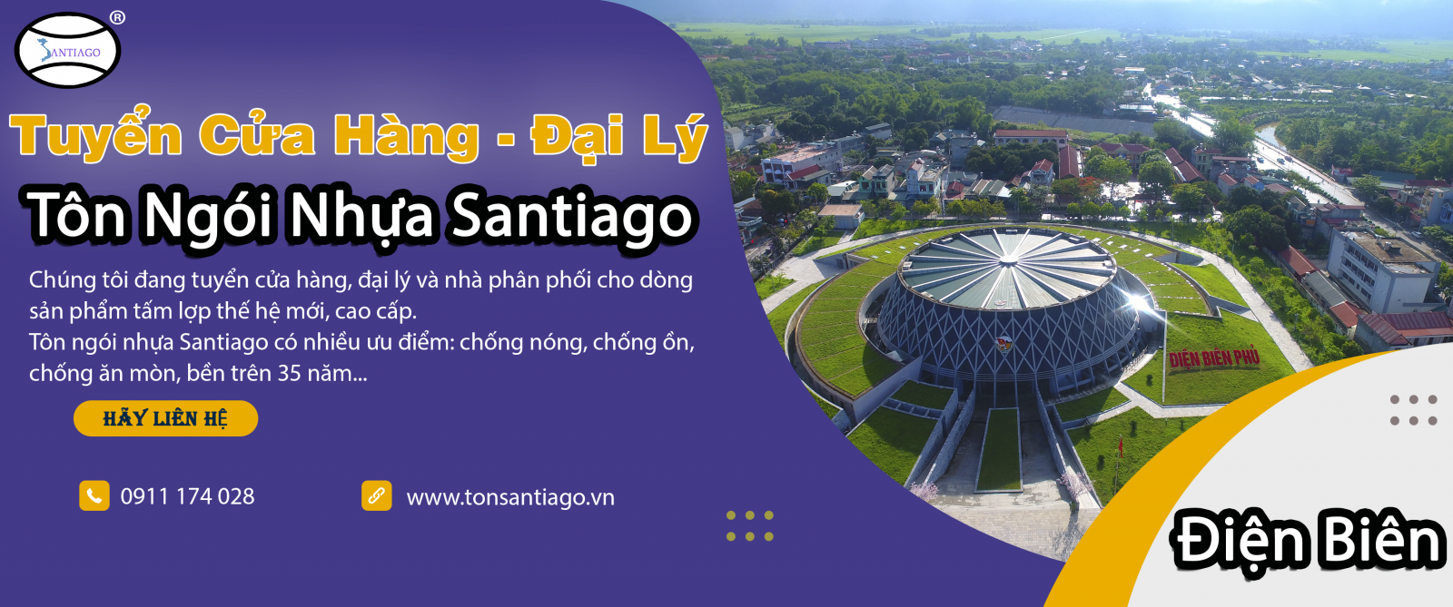 cửa hàng đại lý tôn ngói nhựa điện biên