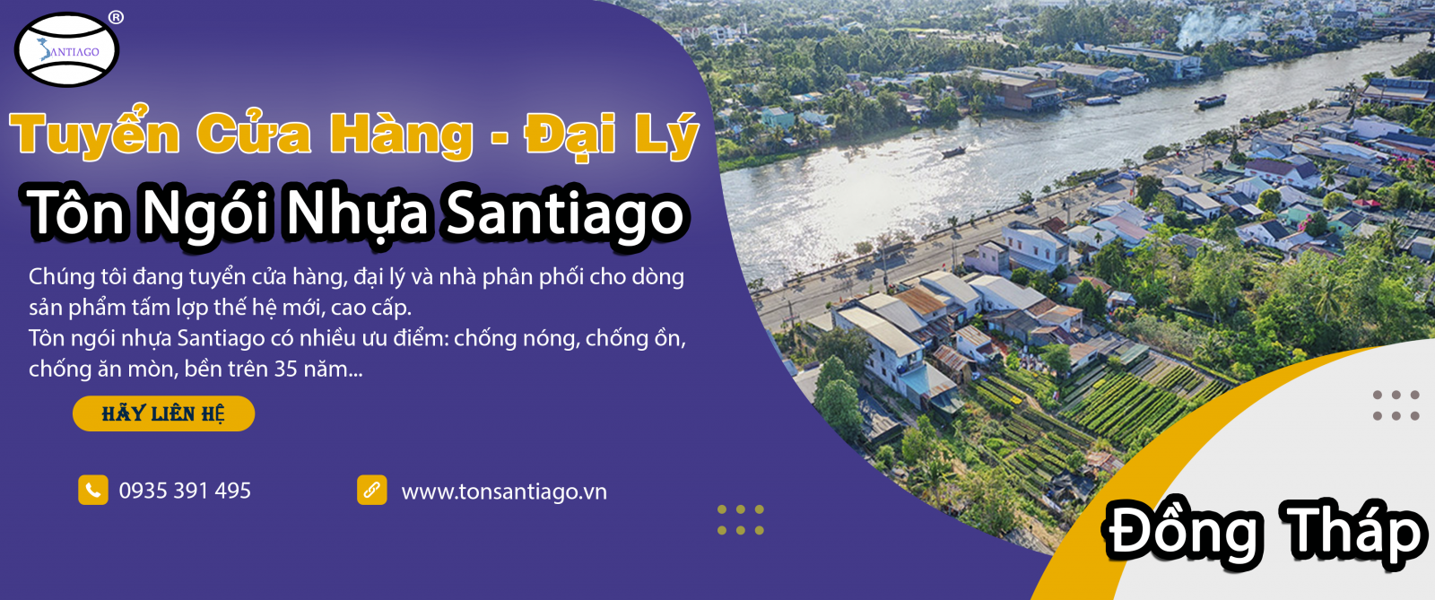 cửa hàng đại lý tôn ngói nhựa đồng tháp