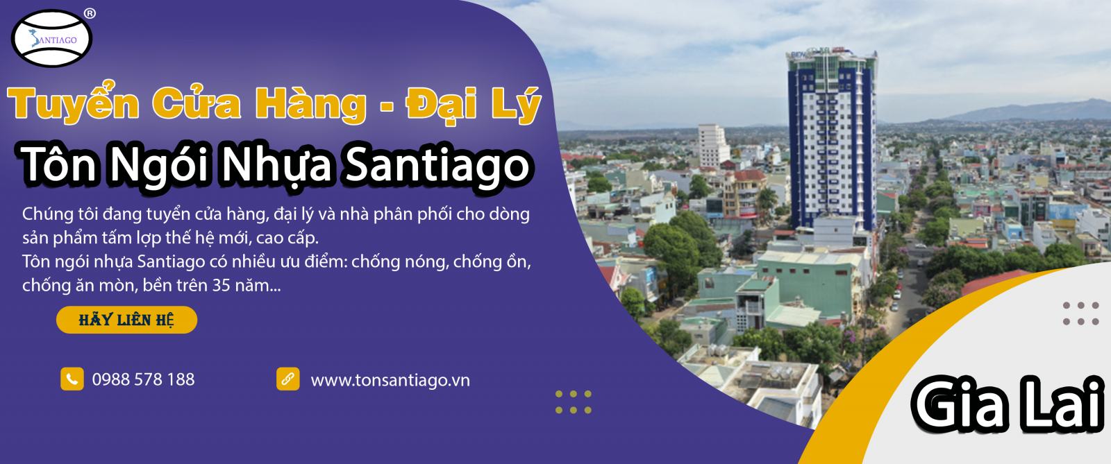 cửa hàng đại lý tôn ngói nhựa gia lai