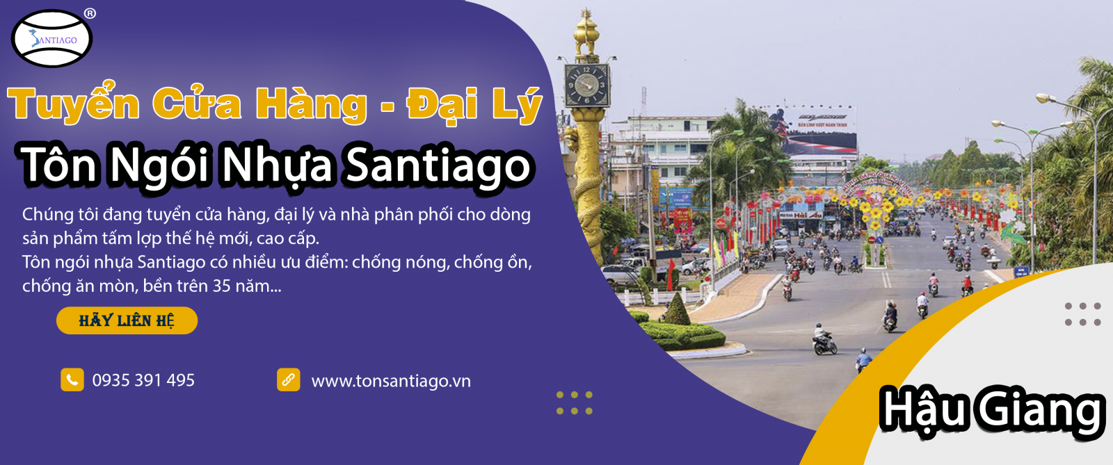 cửa hàng đại lý tôn ngói nhựa hậu giang