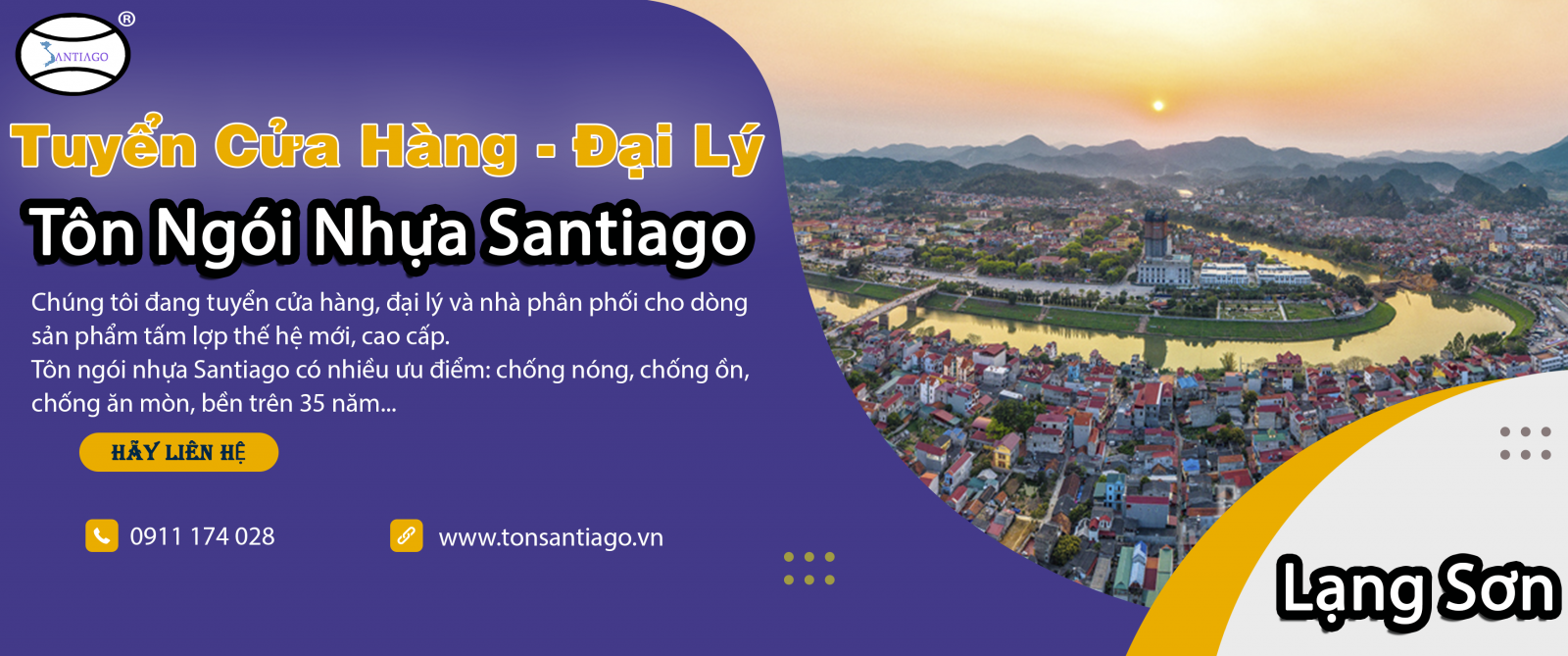 cửa hàng đại lý tôn ngói nhựa lạng sơn