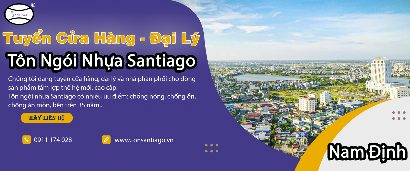 cửa hàng đại lý tôn ngói nhựa nam định