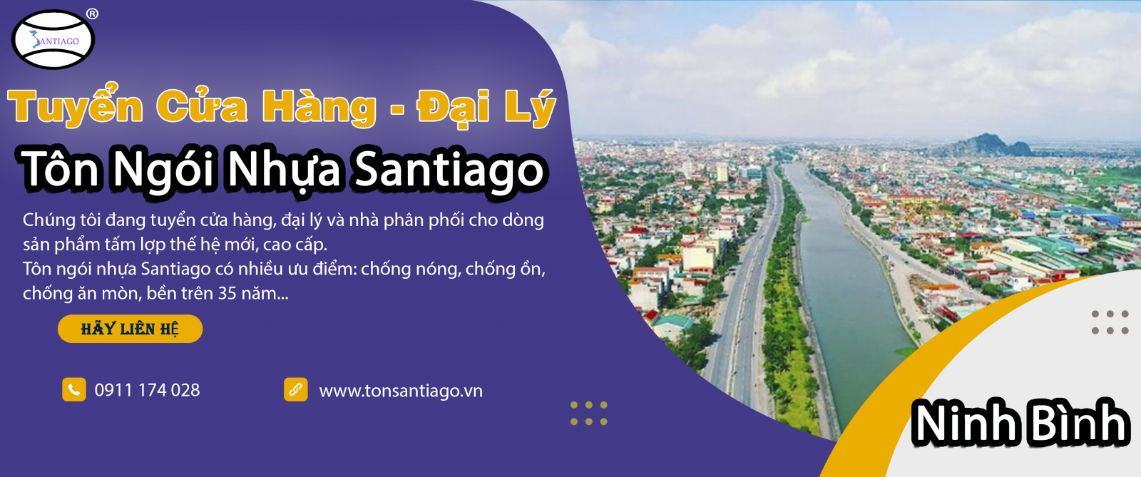 cửa hàng đại lý tôn ngói nhựa ninh bình