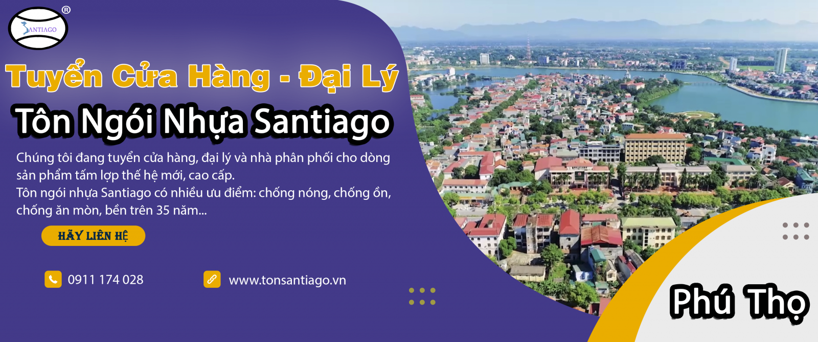 cửa hàng đại lý tôn ngói nhựa phú thọ