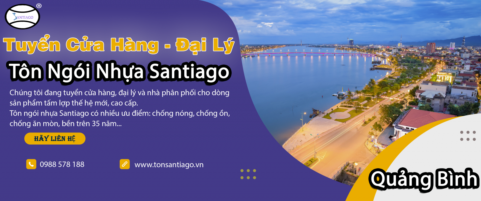 cửa hàng đại lý tôn ngói nhựa quảng bình