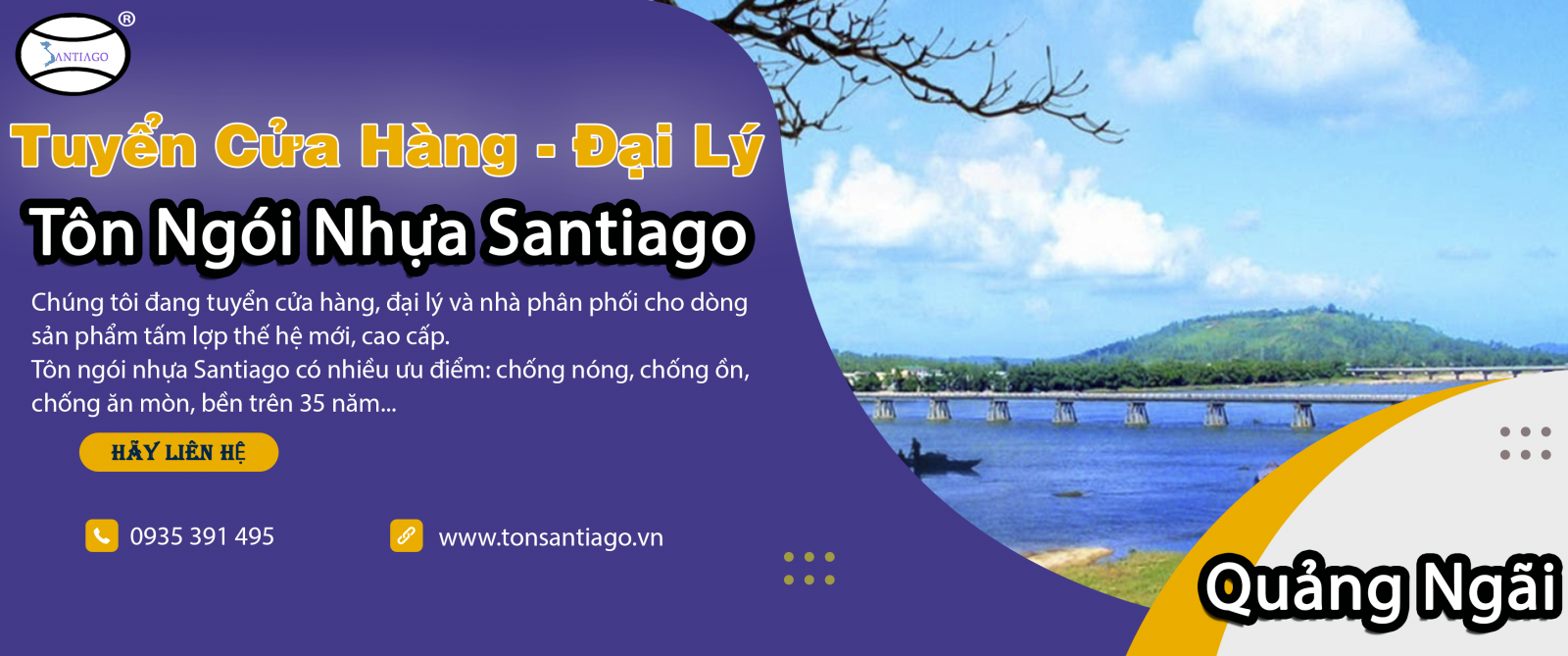 cửa hàng đại lý tôn ngói nhựa quảng ngãi