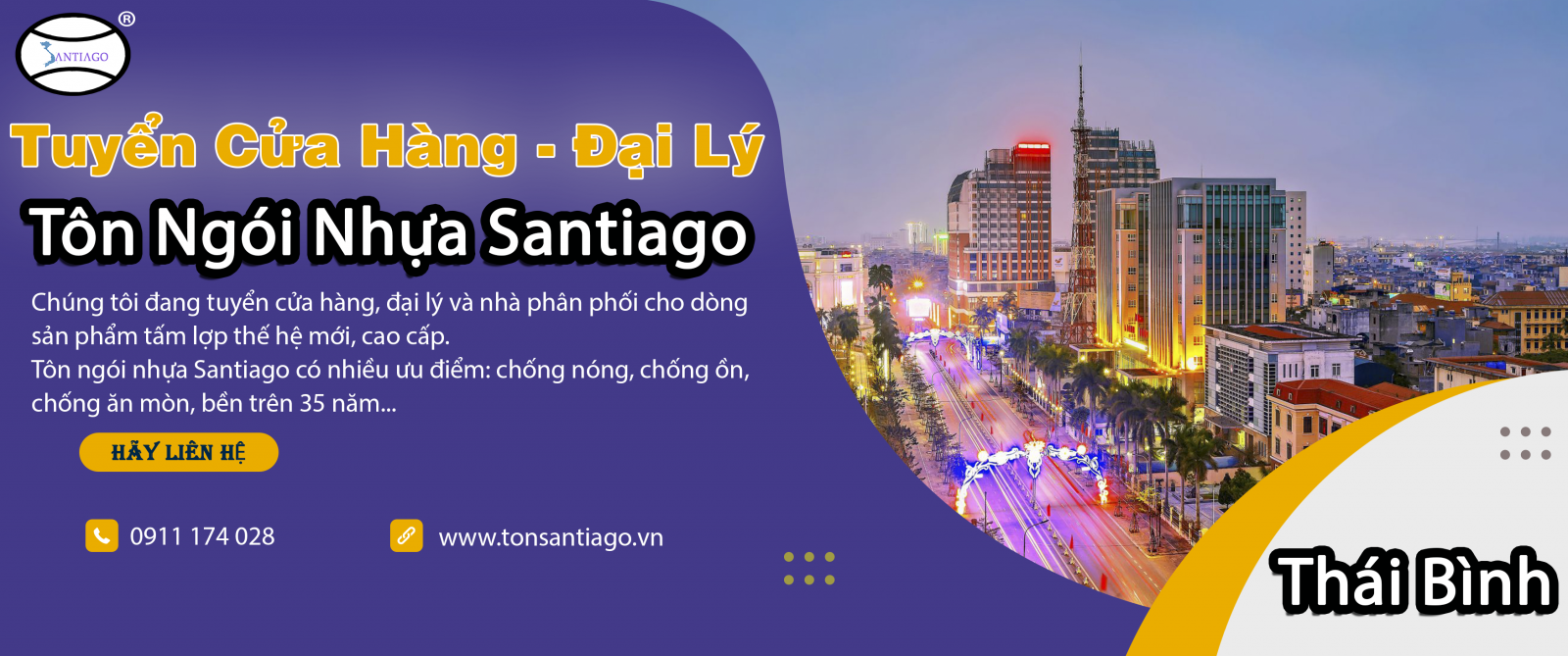 cửa hàng đại lý tôn ngói nhựa thái bình