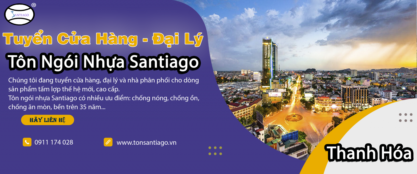 cửa hàng đại lý tôn ngói nhựa thanh hóa