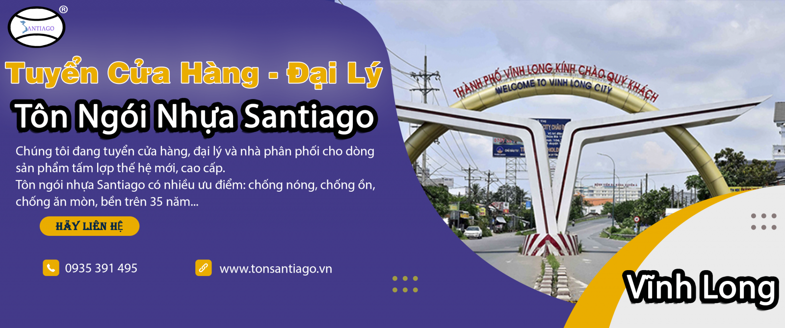 cửa hàng đại lý tôn ngói nhựa vĩnh long