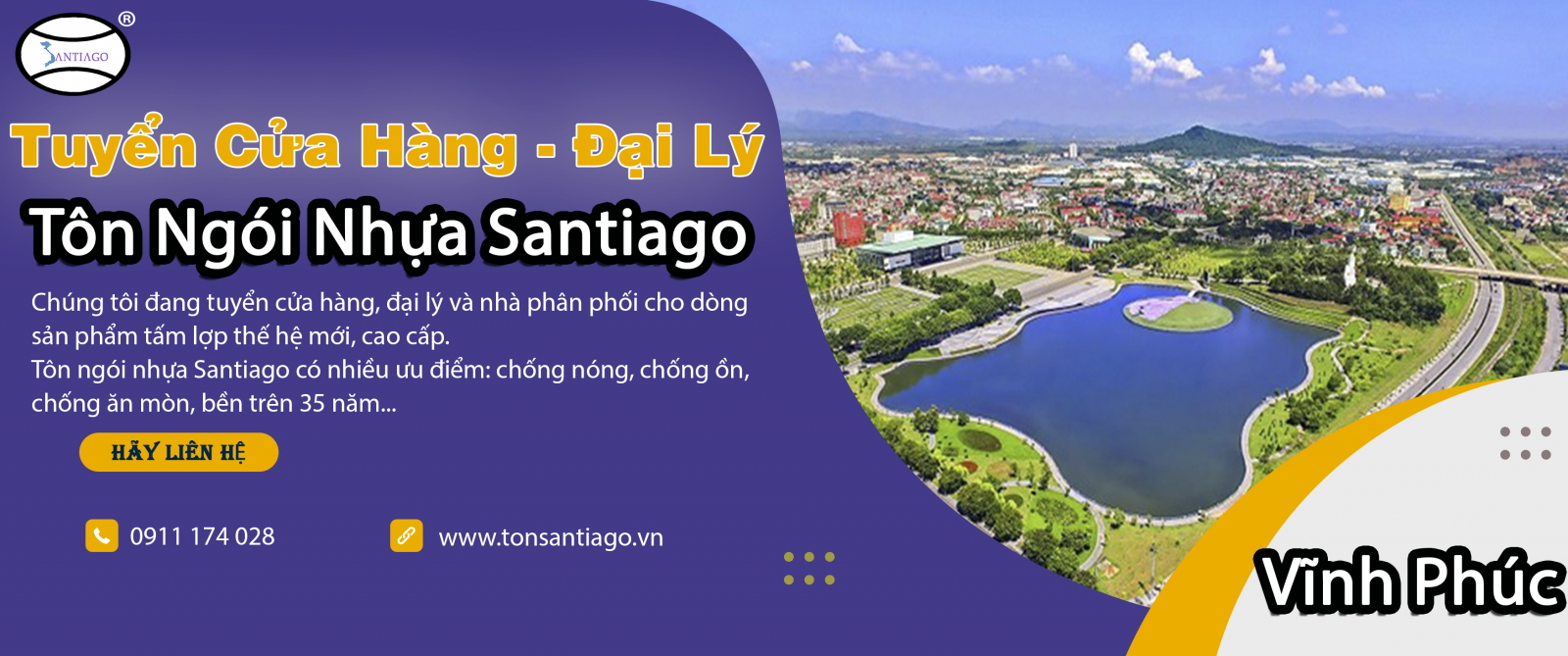 cửa hàng đại lý tôn ngói nhựa vĩnh phúc