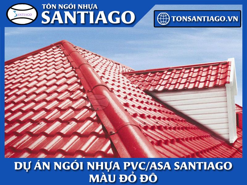 dự án ngói nhựa màu đỏ đô