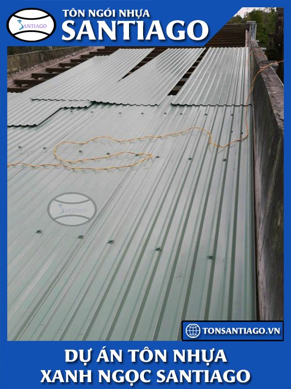 dự án tôn nhựa 11 sóng pvc asa santiago