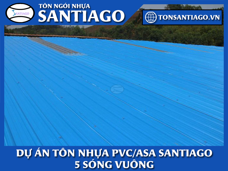 dự án tôn nhựa 5 sóng vuông