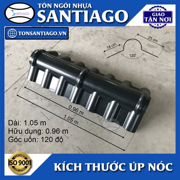kích thước tấm úp nóc