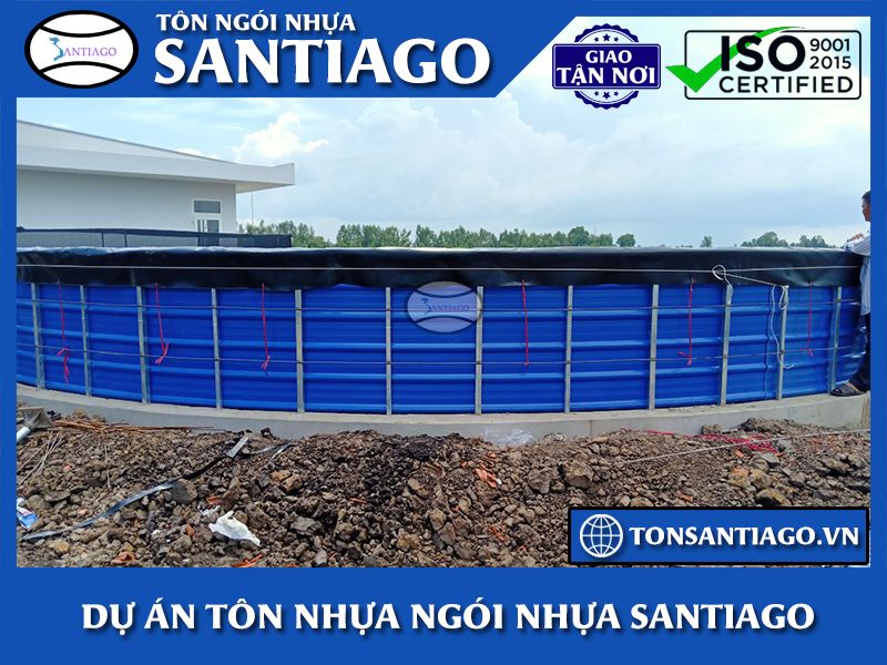 làm ao tôm cá bằng tôn nhựa pvc asa Santiago