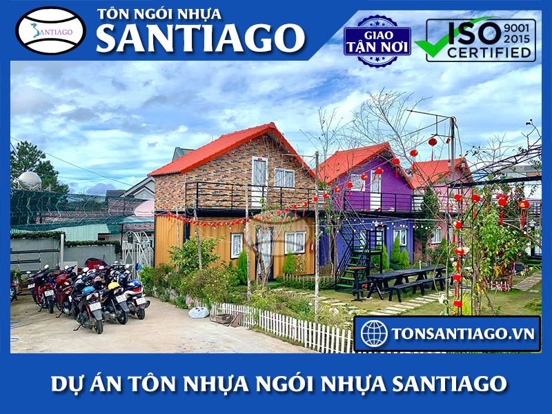 lợp mái homestay bằng ngói nhựa pvc asa