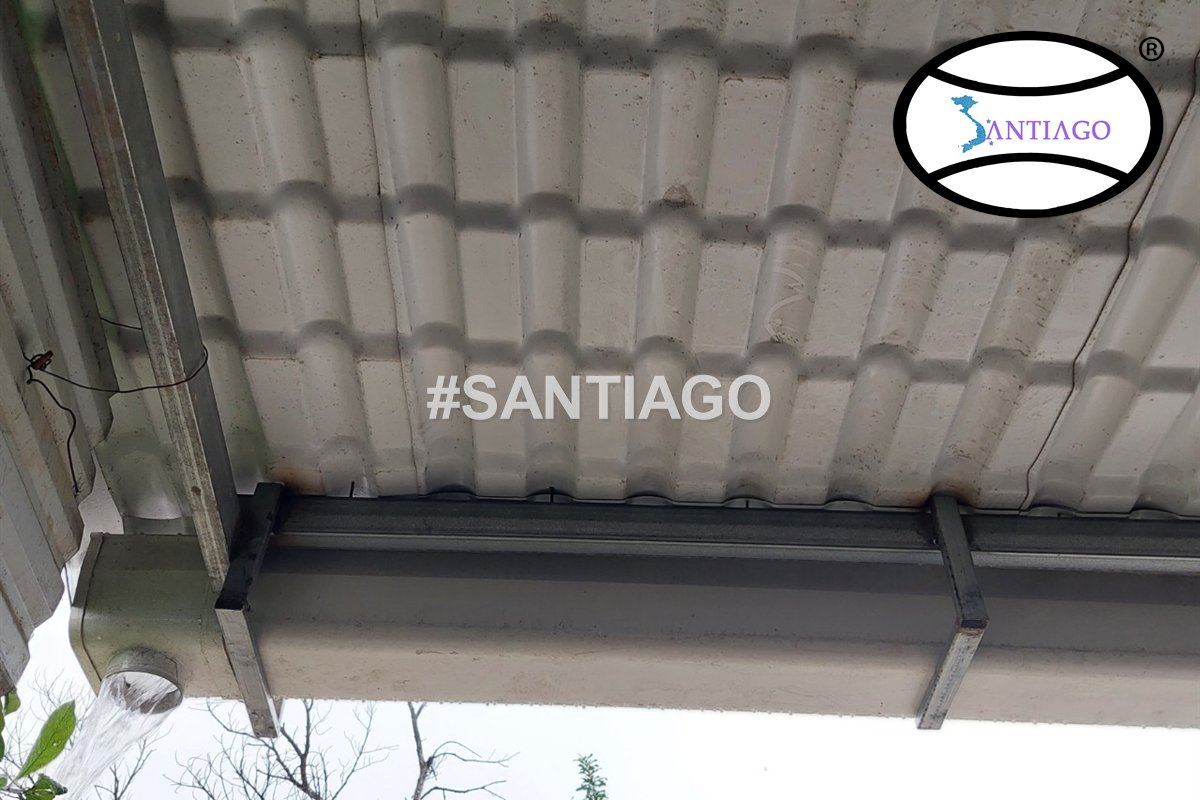 Công trình thực tế: máng xối nhựa PVC dưới mái tôn