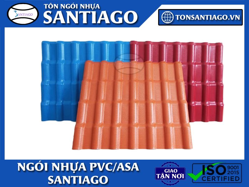 ngói nhựa pvc asa santiago