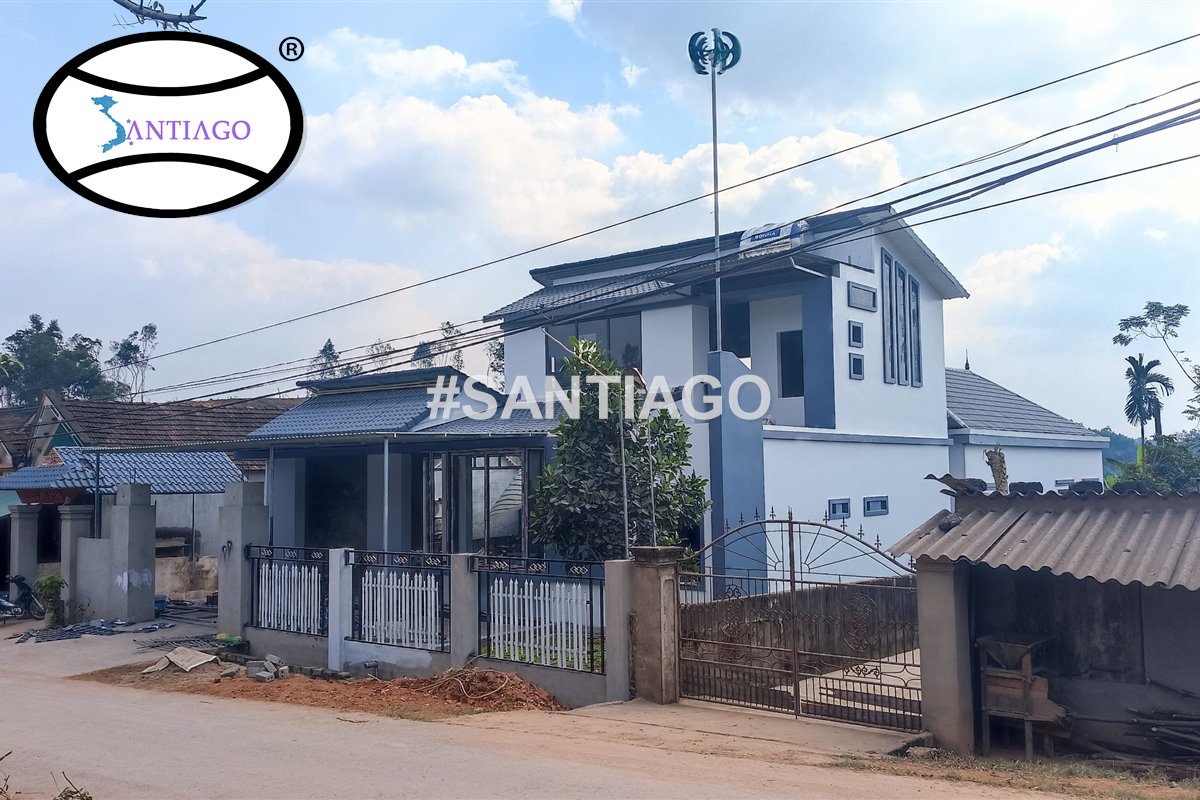 Nhà hai tầng mái Nhật lợp ngói nhựa ở Nghệ An