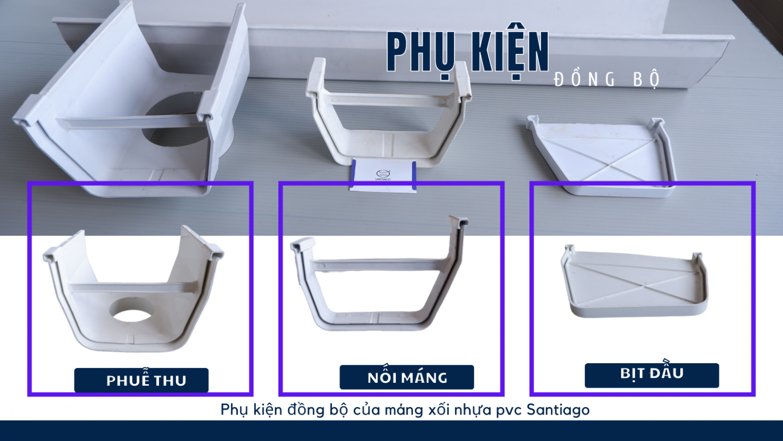 phụ kiện đồng bộ máng xối nhựa pvc