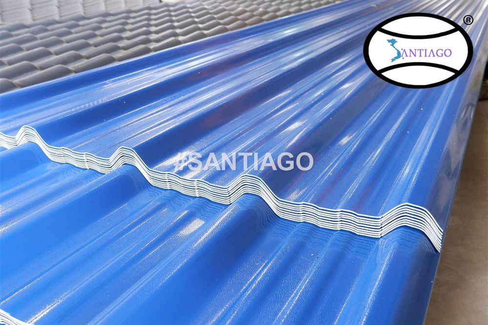Tấm tôn nhựa PVC ASA Santiago tại nhà máy