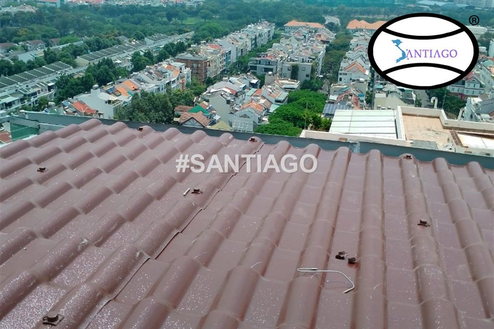 Công trình lợp ngói nhựa Santiago ở TP.HCM