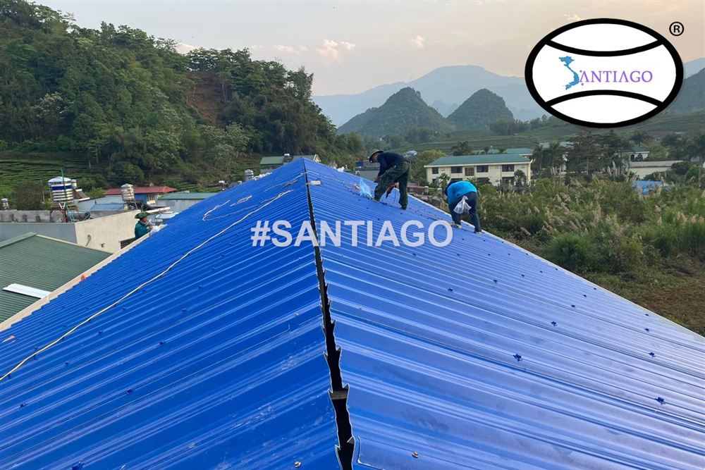 Công trình lợp tôn nhựa Santiago ở Lai Châu