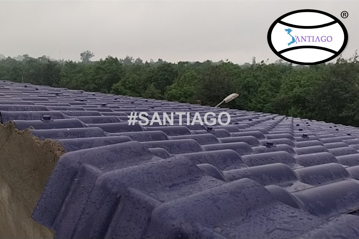 Mái ngói nhựa Santiago trên công trình ở Buôn Ma Thuột, Đắk Lắk