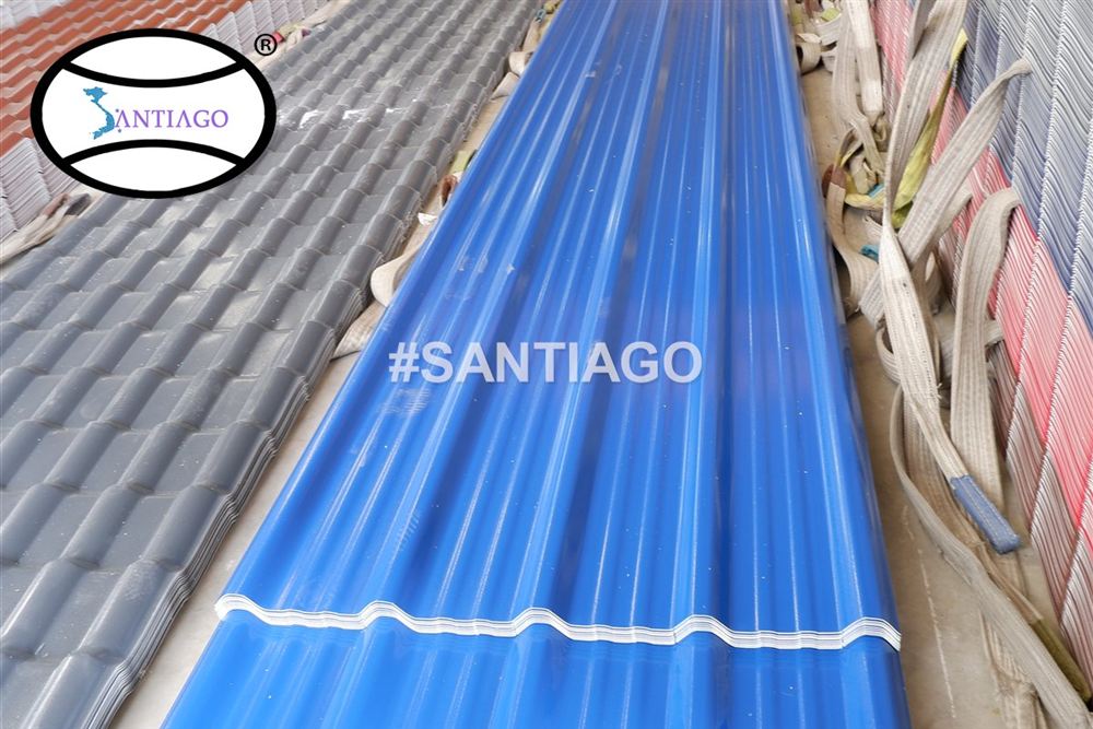 Tấm tôn nhựa PVC ASA Santiago tại nhà máy