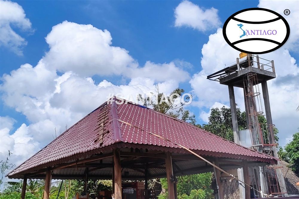 Công trình lợp ngói nhựa Santiago ở Cần Thơ