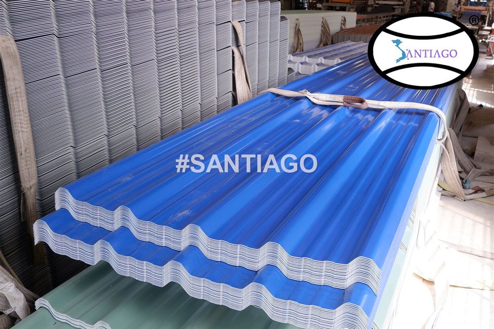 Tấm tôn nhựa PVC ASA Santiago tại nhà máy