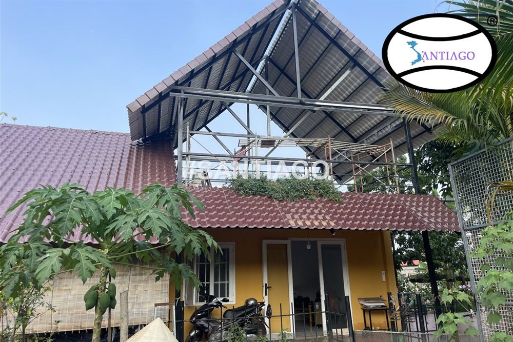 Công trình lợp ngói nhựa Santiago ở Đồng Xoài, Bình Phước cũ (nay thuộc Đồng Nai)