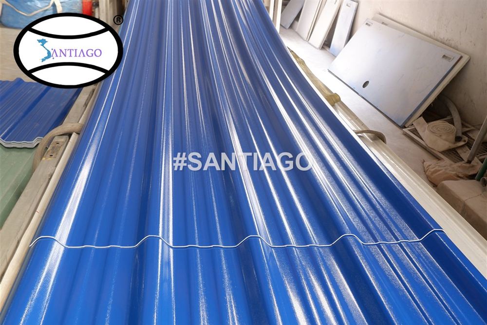 Tấm tôn nhựa PVC ASA Santiago tại nhà máy