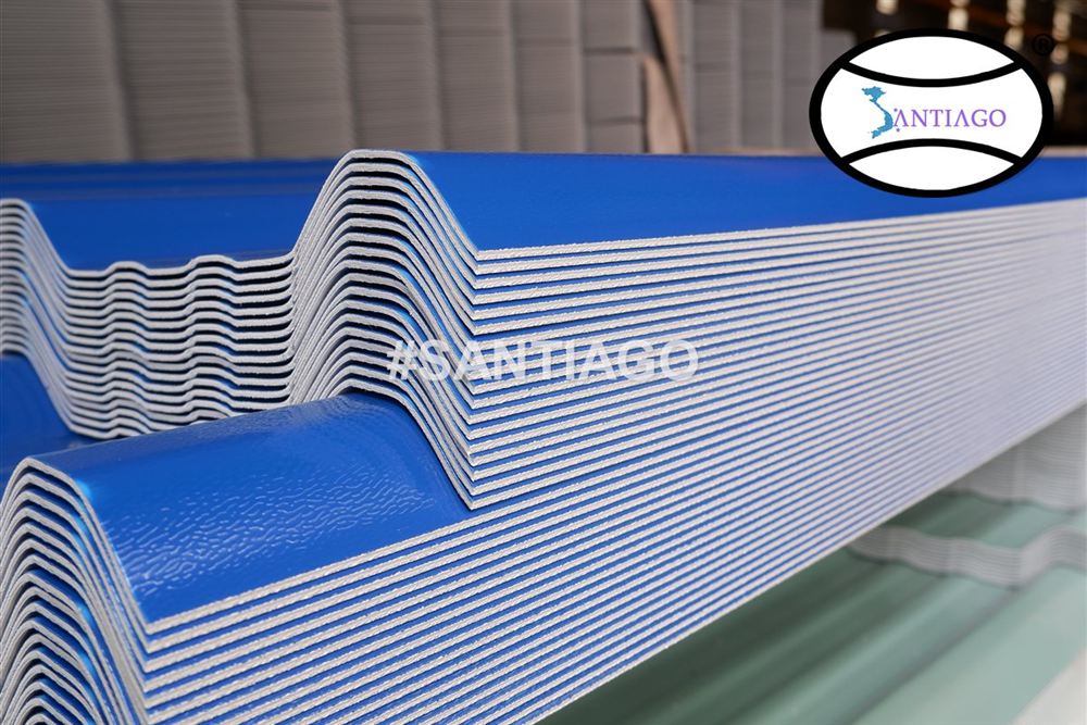 Tấm tôn nhựa PVC ASA Santiago tại nhà máy