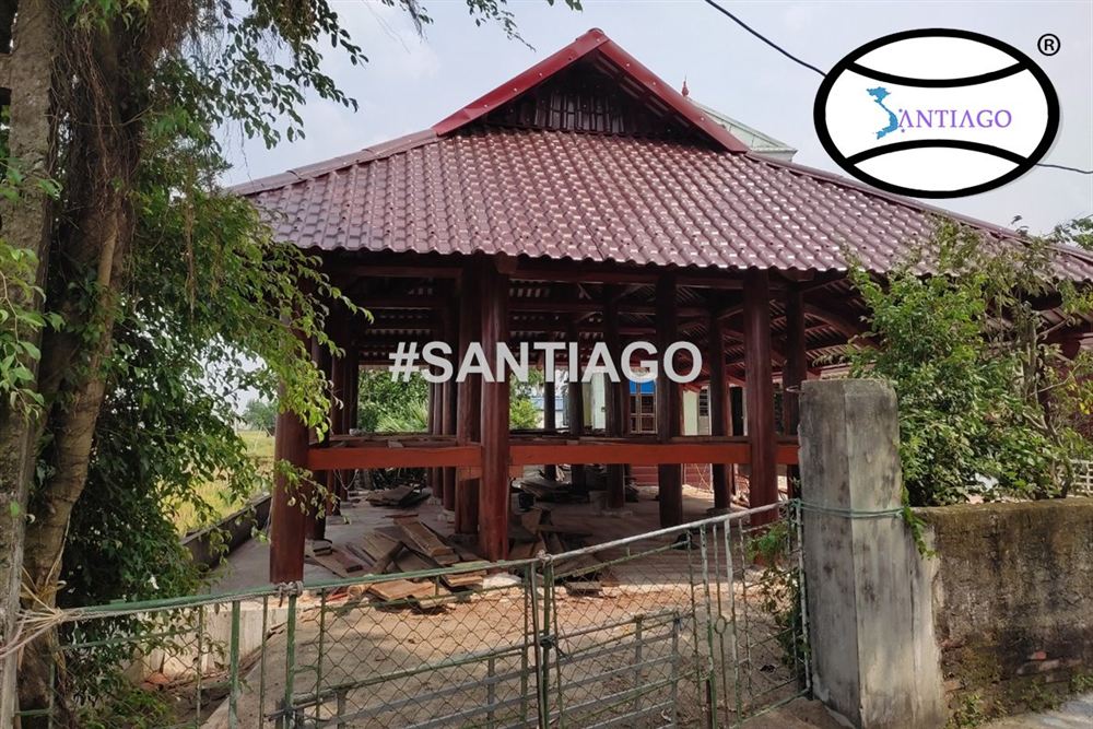 Công trình lợp ngói nhựa Santiago ở Nam Định cũ (nay thuộc Ninh Bình)