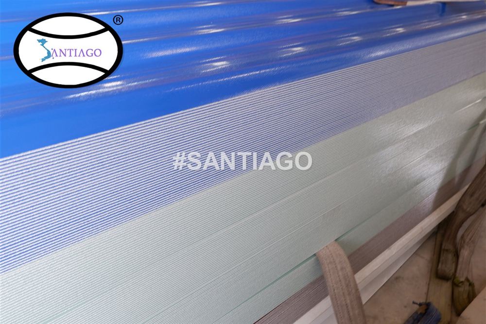 Tấm tôn nhựa PVC ASA Santiago tại nhà máy