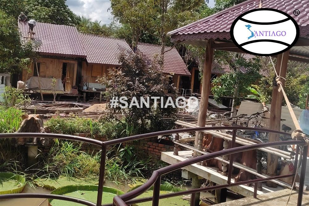 Công trình lợp ngói nhựa Santiago ở Cần Thơ