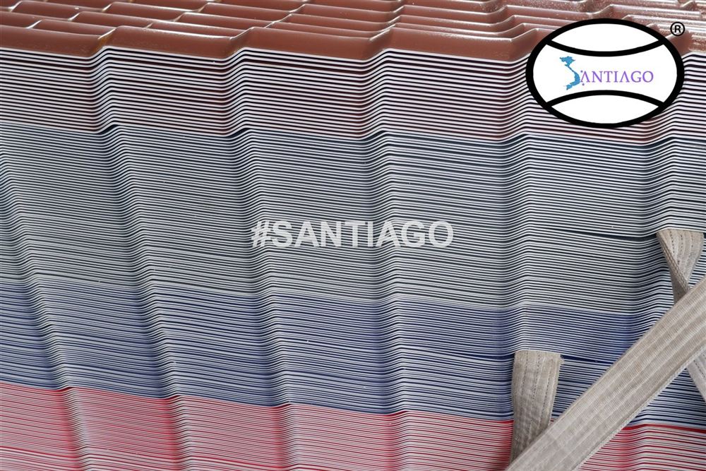 Tấm ngói nhựa PVC ASA Santiago tại nhà máy