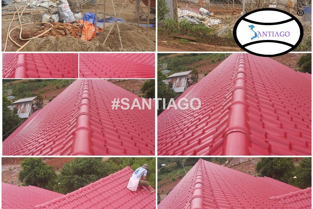 Công trình lợp ngói nhựa Santiago ở Đơn Dương, Lâm Đồng