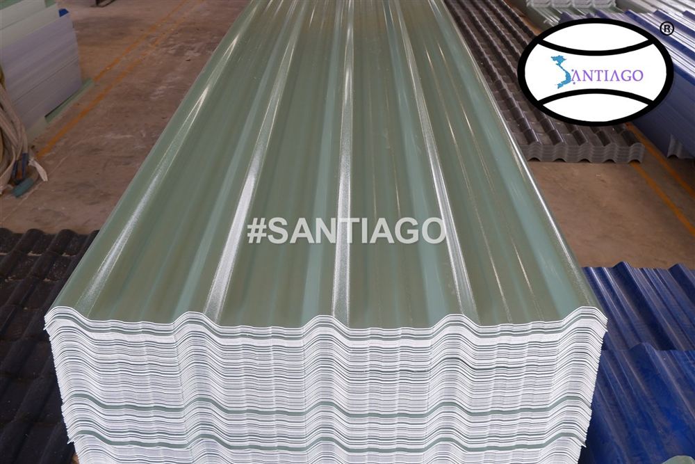Tấm tôn nhựa PVC ASA Santiago tại nhà máy